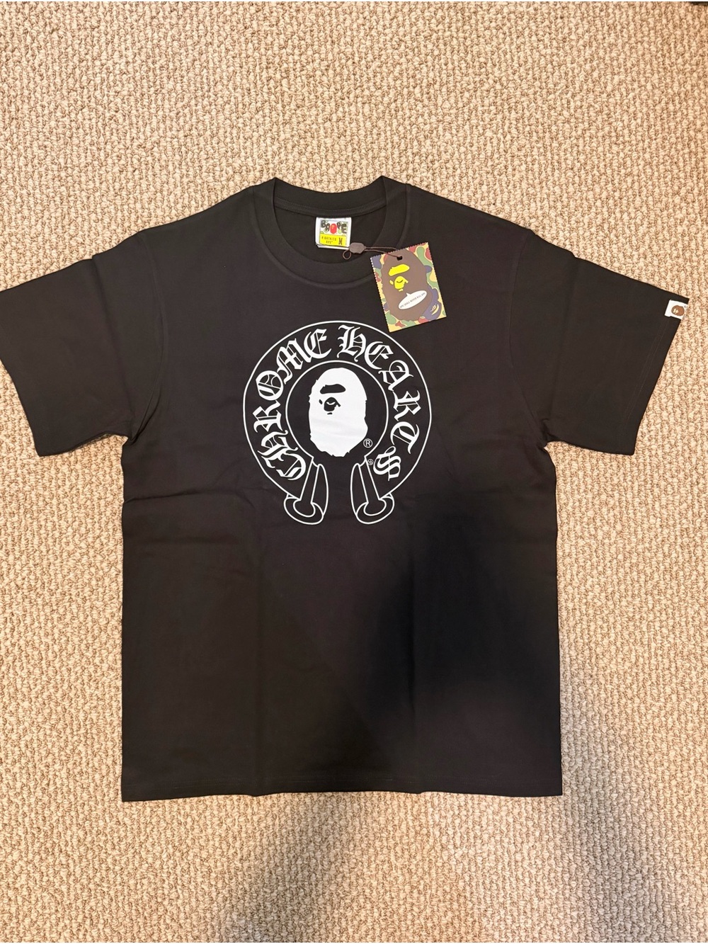 BAPE x Chrome Hearts Black Graphic Tee
